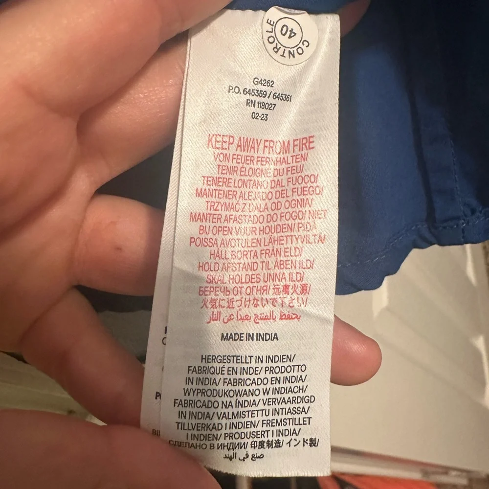 Mini Boden Blue Striped Appliqué Dress with Tulle Skirt - Picture 6 of 7